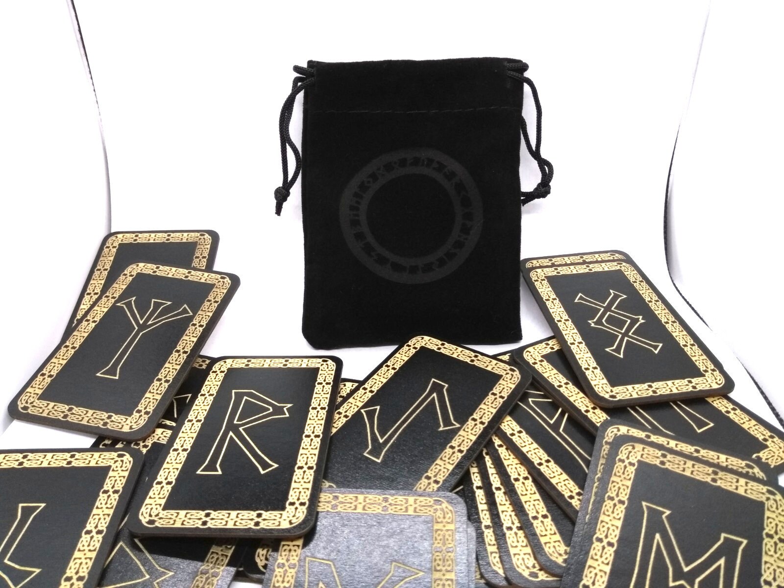 Knot work, Viking Rune Set, Elder Futhark Runes, Rune Cards, Rune Deck