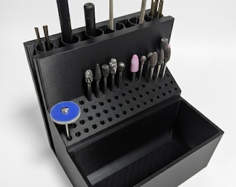 Dremel-bithouder roterende bithouder, opberger voor crafter, opberger sieradengereedschap, bithouder, opberger voor draaiend gereedschap | Bureau-organizer