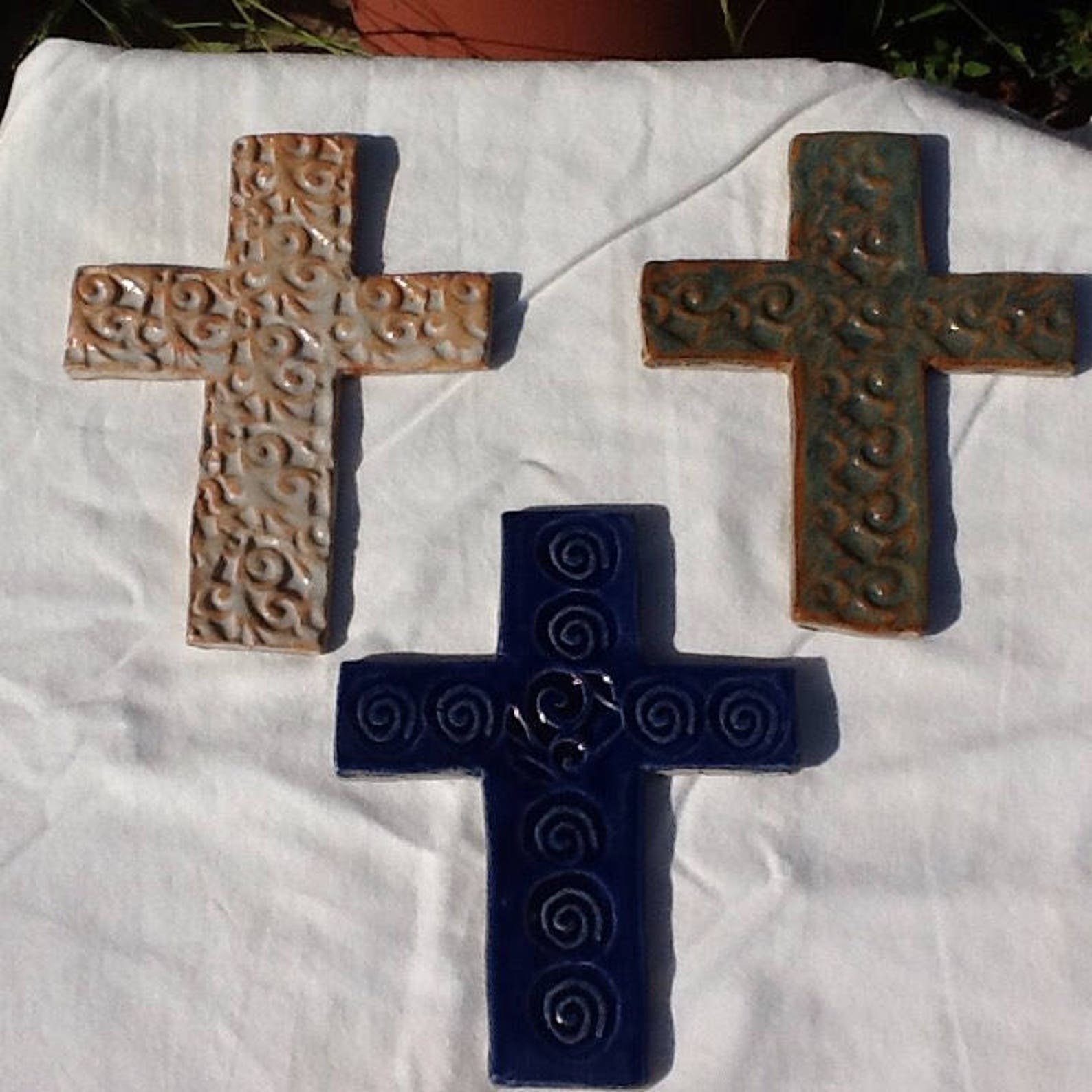 Cross Primative Patterned Wall Hanging Etsy