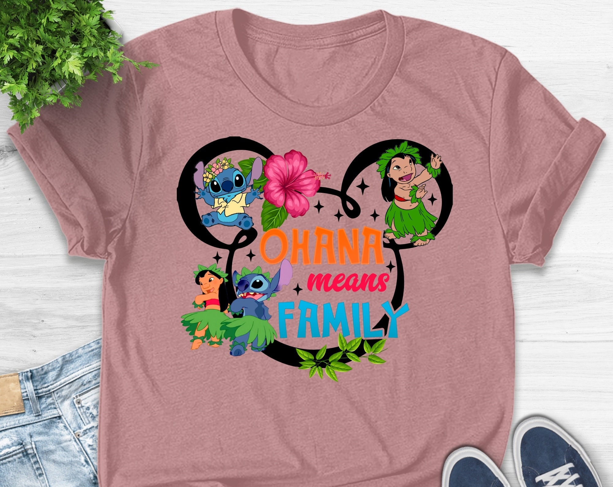 Discover Disney Stitch, Disney Ohana Family, Disney Stitch and Lilo, Disney Family Vacation T-Shirt