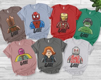 Personalized LEGO MOVIE BIRTHDAY T SHIRT W/WHOLE GANG LEGO NAME 436 Personalized LEGO MOVIE BIRTHDAY T SHIRT W/WHOLE GANG LEGO NAME 436