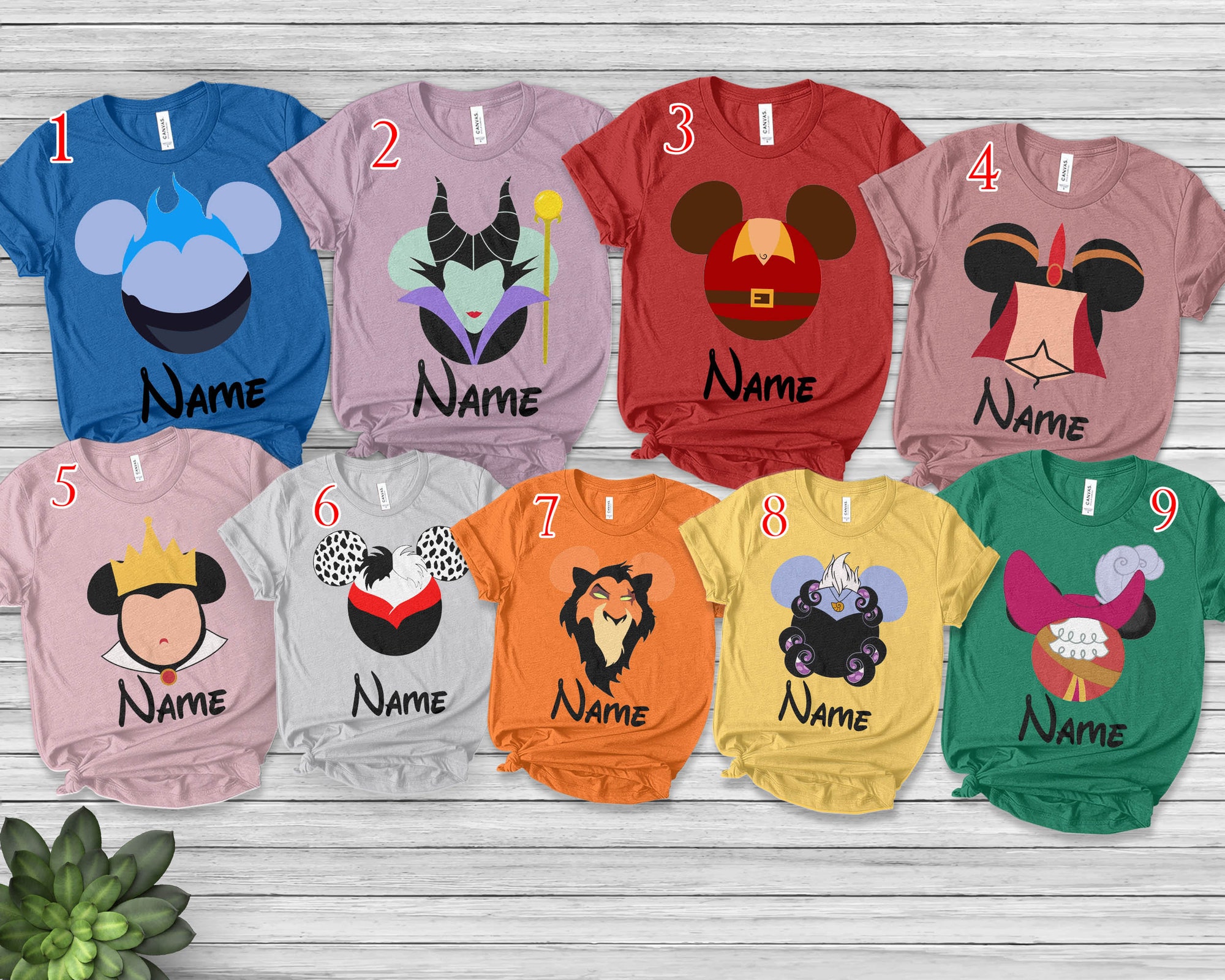 Discover Disney Shirt Disney Villains Disney Vacation Disney Group T-Shirt