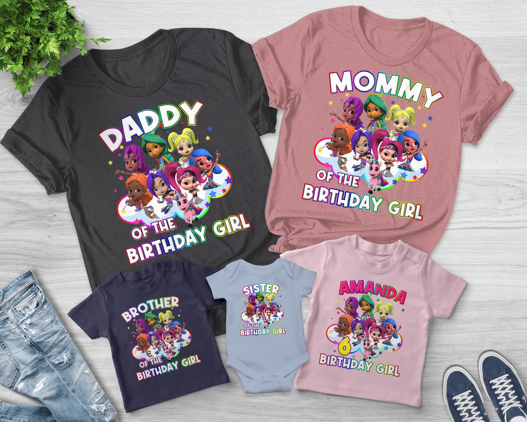 Discover Custom Rainbow Rangers Birthday Shirt, Rainbow Rangers Matching Family Shirt, Rainbow Rangers Shirt