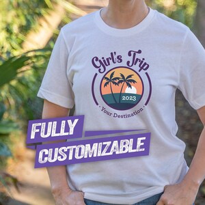 Girls Trip 2024 Shirt, Custom Matching Vacation Shirts, Best Friend Gift, Girls Travel Shirt, Girls Vacation Shirt