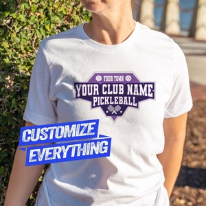 Custom Pickleball Club T-Shirt, Personalized Pickleball Game Day Shirt, Pickleball Player Gift, Customize Everything!