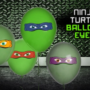 Ninja Turtle Balloon Eyes (Digital File)