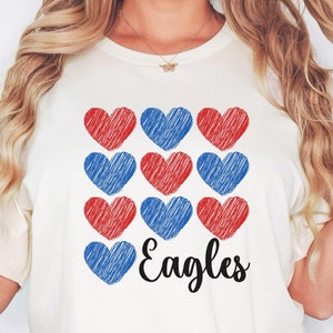 Eagles Shirt, Eagles School Shirt, Eagles Team Shirt, Mascot Shirt, Football Shirt, Shirt For Girls, Shirt For Women, Retro Eagles Shirt