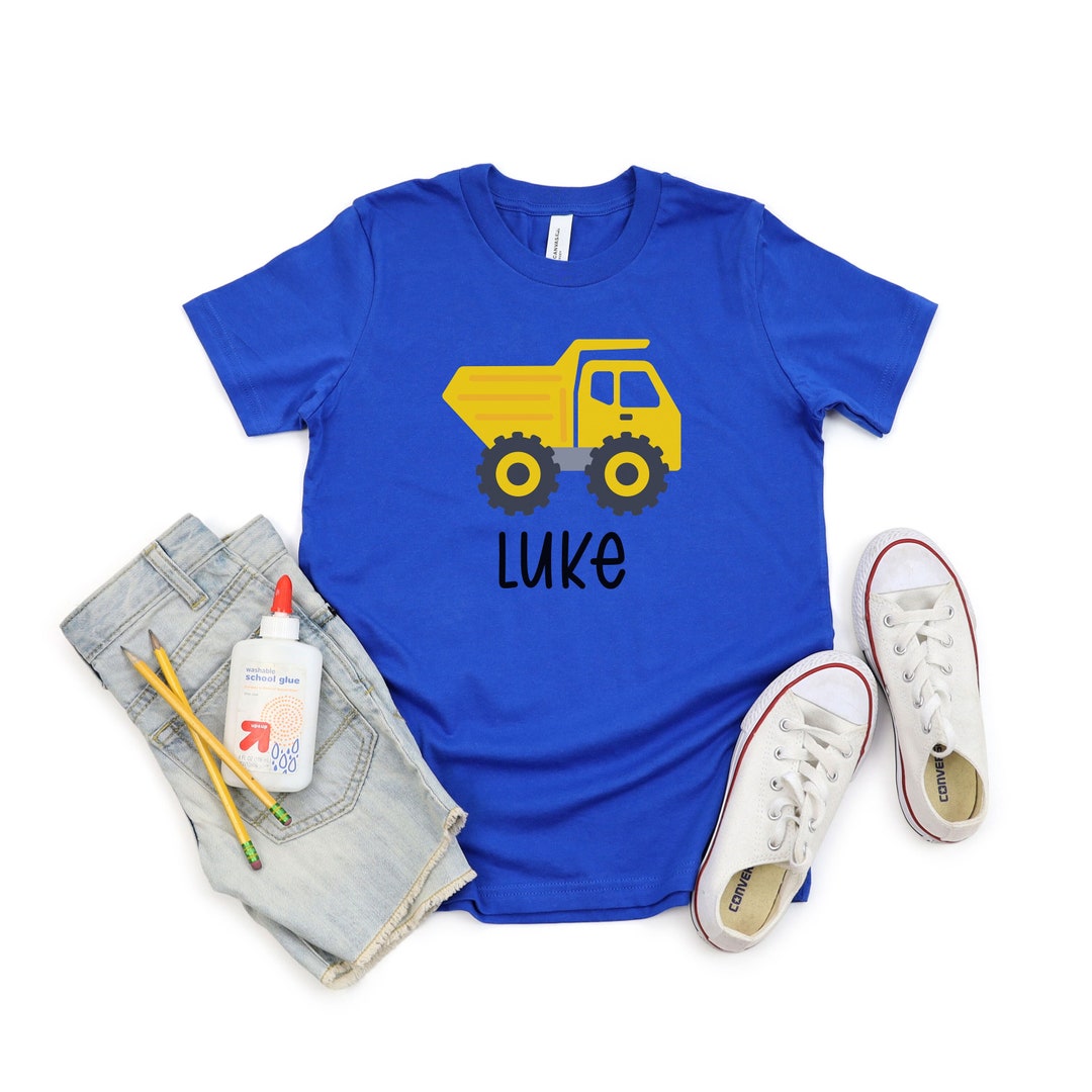 Kid's Dump Truck Shirt Personalized Kids Shirt Dump Etsy