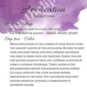 Lipsense Tips and Tricks Printable Purple - Etsy