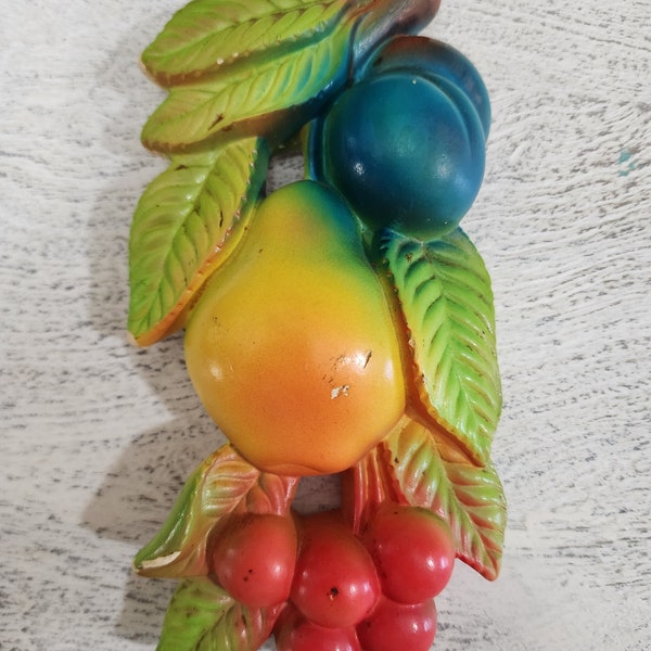 Vintage Miller Studio Fruit Chalkware