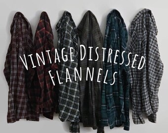 Vintage Oversize Flannel Shirt, Distressed Flannels, Bridesmaid Flannel, Flannel Shirt, Oversized Flannels, 90s Grunge Clothing