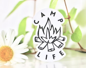 Camp Life WaterProof Sticker