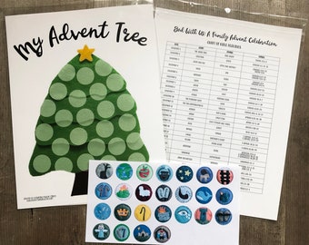 Advent Jesse Tree Sticker Chart