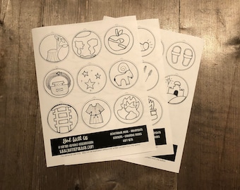 Färben Sie Ihre eigenen DIY Jesse Baum Advent Ornament PDF