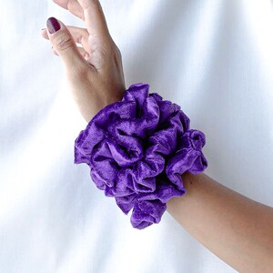 Purple Velvet scrunchy, Classic Velvet Scrunchies, Scrunchy, Vintage Scrunchie, Bridesmaid Scrunchie, Gifts for her, Mothers Day gift