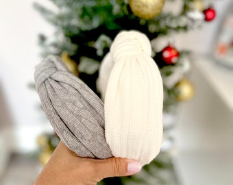 Mother's Day Gift Ideas, Sweater Knit headbands, Knotted headbands for women, Top Knot headband, gifts for Mom