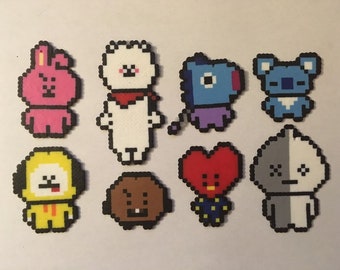 8-Bit BT21 Perler Sprites  Etsy