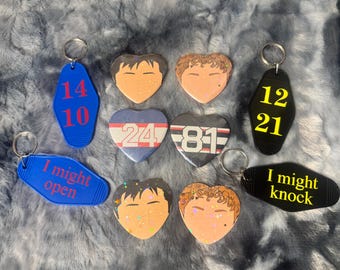 Hearted Rivalry Hollanov Button, Sticker, Keychain, accessories