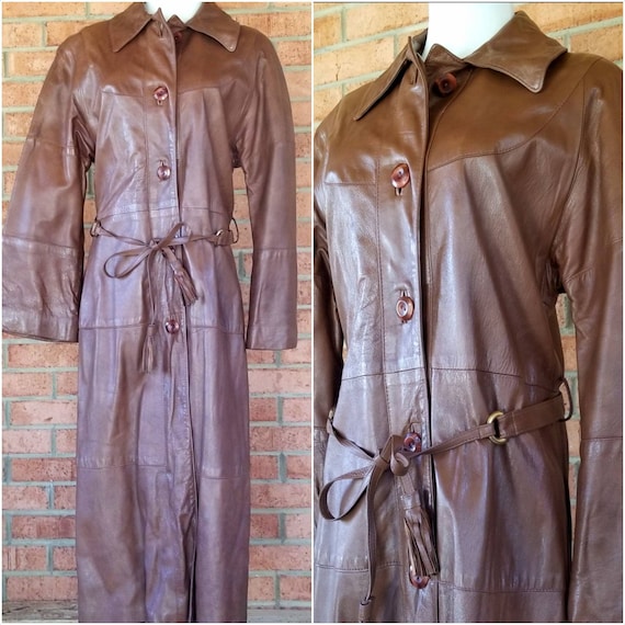 Vintage 24K Dan Di Modes Brown Glace Lamb Leather