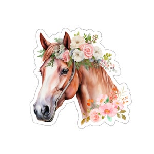 Beaux autocollants Kiss-Cut pour chevaux