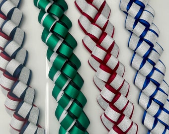 Homecoming Mum Braids - Triple Threat Bubble Military - READY TO SHIP