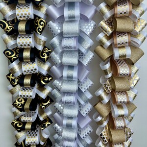 Loopy Loop Chain Homecoming Mum With Glitter, Diamond Dust, and Imprint ...