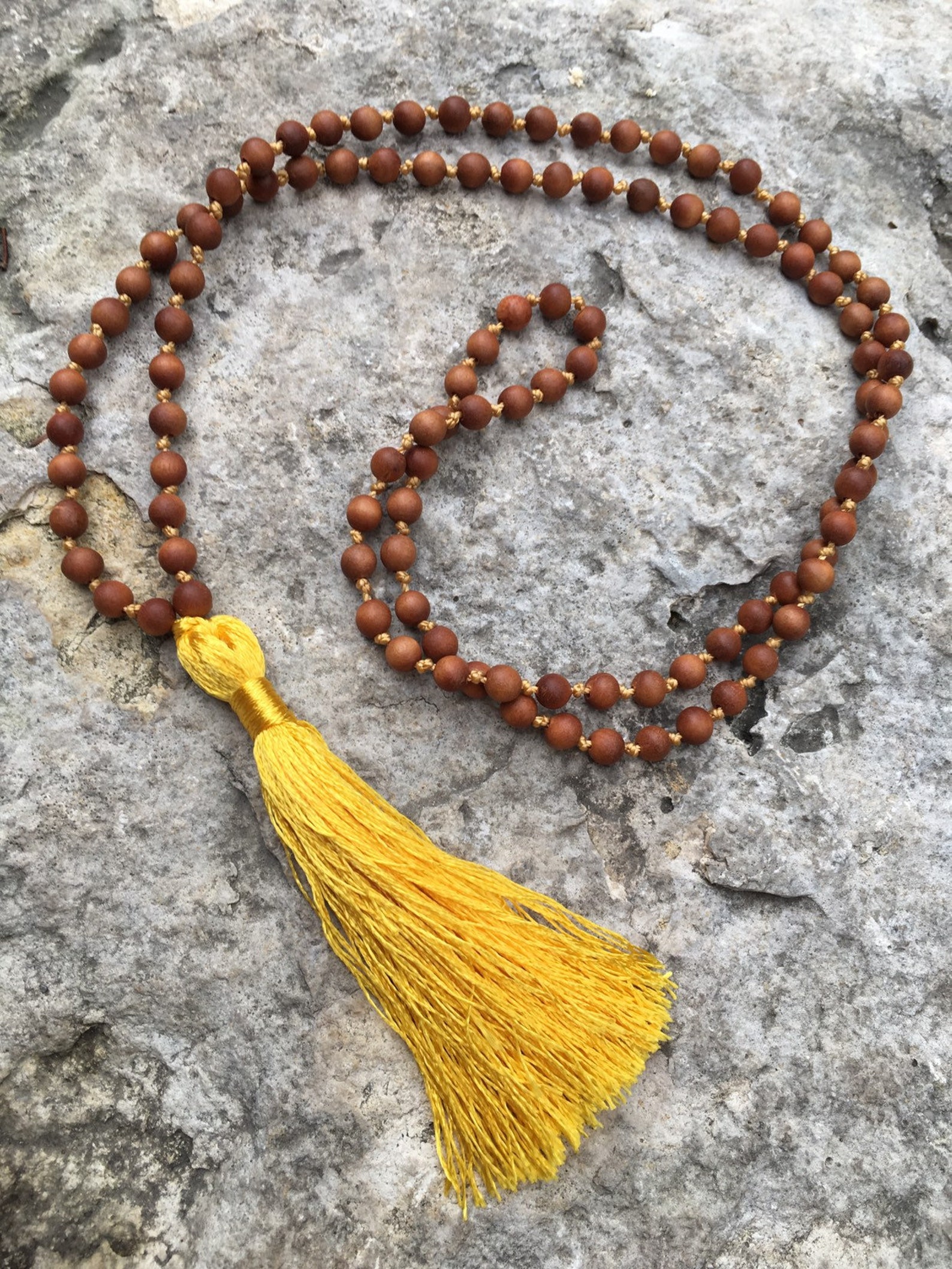 Australian Sandalwood Mala 6mm Sandalwood Prayer Beads Etsy