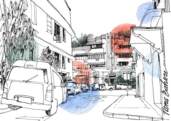 Limited Edition Giclee Print - Tiong bahru #1, singapore, limited edition