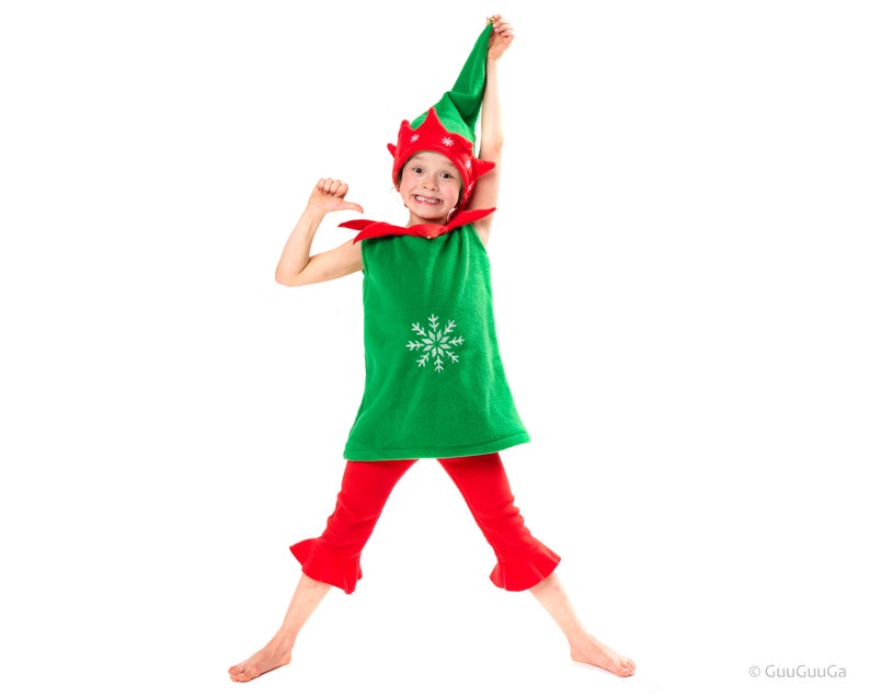 Christmas Christmas Elf Costume For Kids Christmas Gift image 2