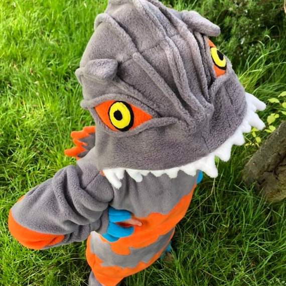 burning godzilla plush