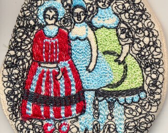 Ladies brooch - handmade one off