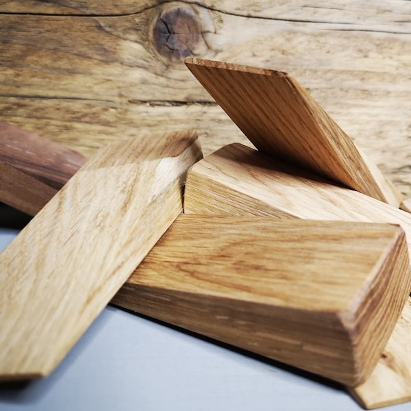 Solid Wood - Oak - door wedge, door stop, doorstopper 1 solid piece HARDWOOD - The More you BUY the CHEAPER it gets