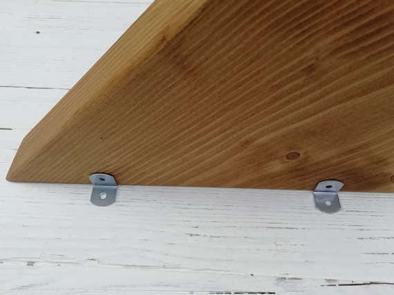 Chunky Wooden Floating Corner Shelf 3 Sizes 10 Colours Etsy