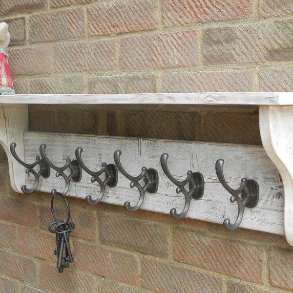 White Coat Rack Etsy UK