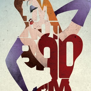 Who Framed Roger Rabbit Movie Poster - Cartoon Typography Quote Film ...