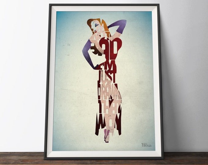 Who Framed Roger Rabbit Movie Poster - Cartoon Typography Quote Film ...