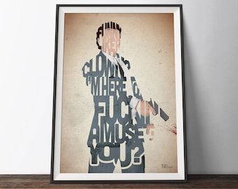 Goodfellas Movie Poster - Gangster Mafia Typography Quote Film Art Print. Tommy DeVito Mafia word art gift for Him or Her