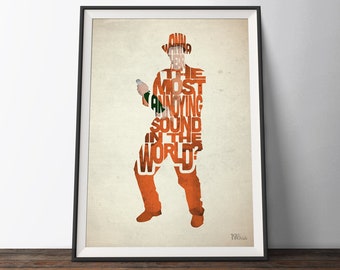 Dumb and Dumber Movie Poster - 90s Comedy Typography Quote Film Art Print. Lloyd Christmas comedy word art gift for Him or Her