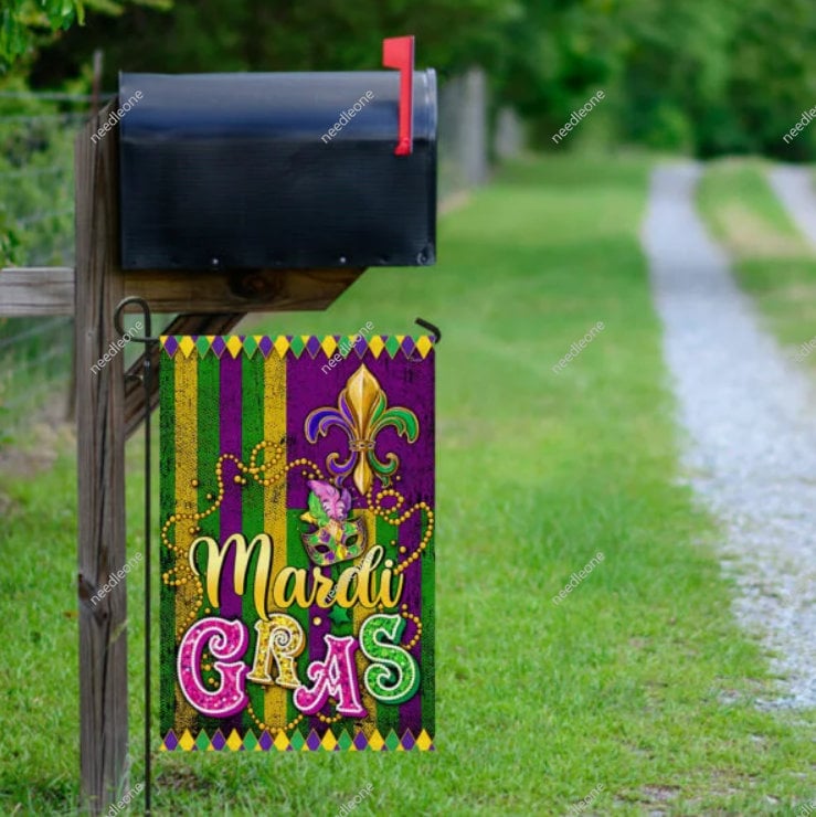 mardi gras house flag
