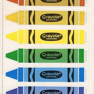 Vintage Crayola Stickers