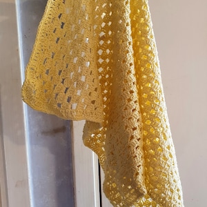 Yellow baby blanket