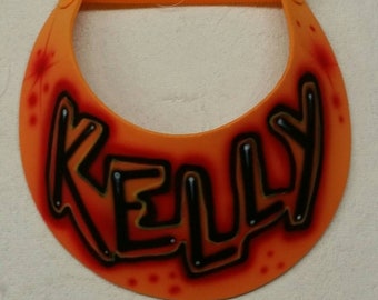 Custom airbrush toddler sun visor add a name