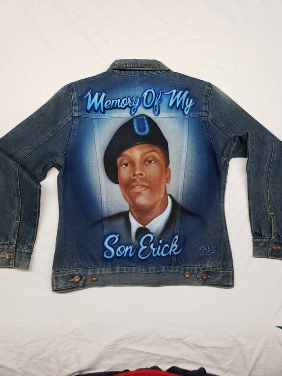 jean jacket airbrushed