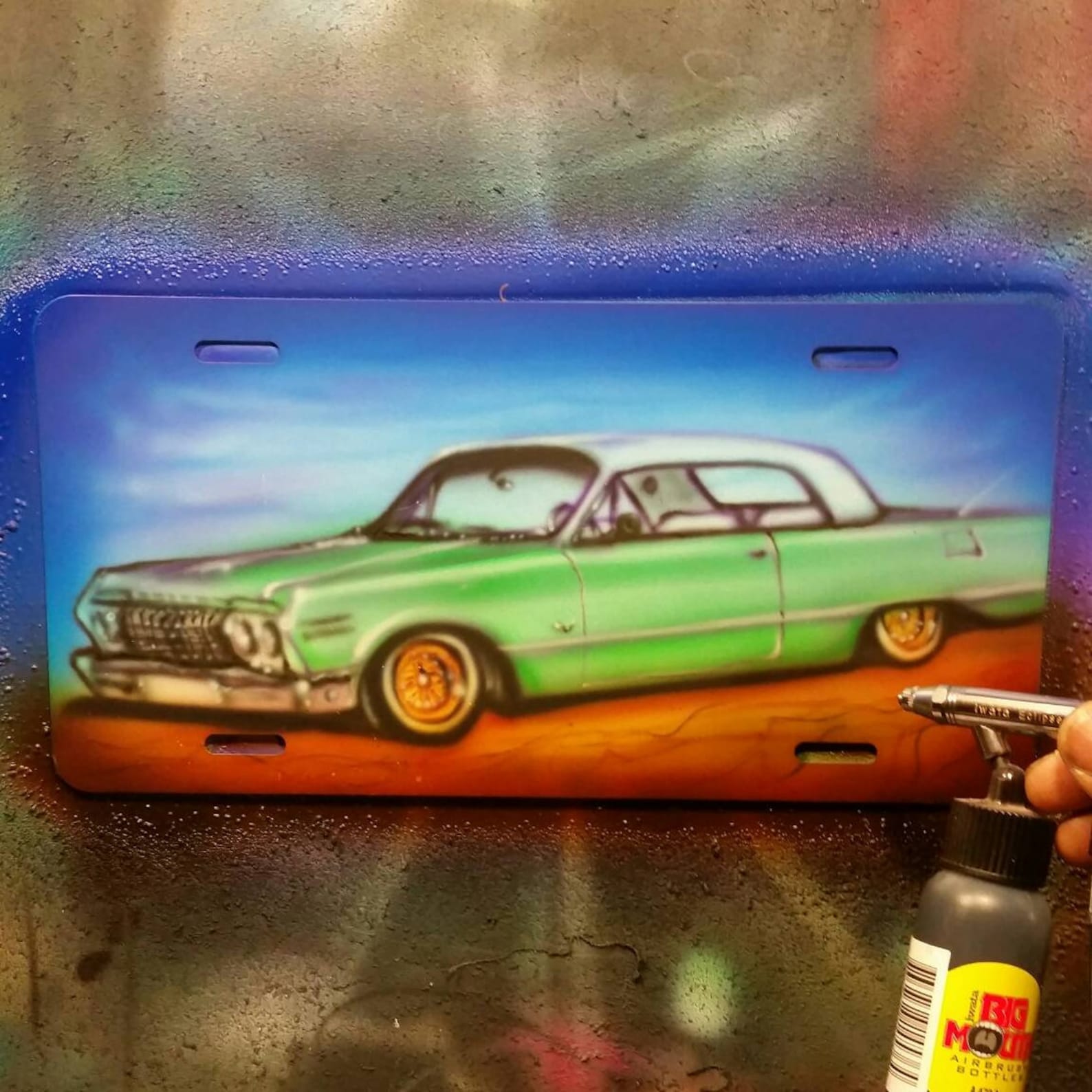 Airbrush custom license plate your car Etsy