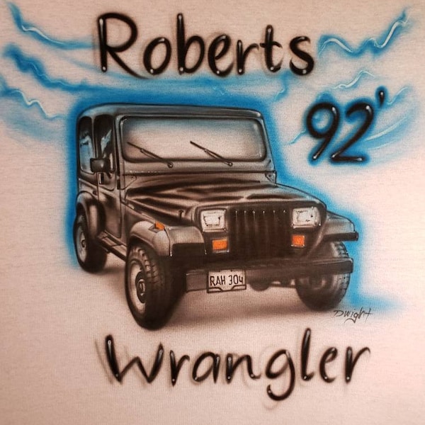 Custom automotive airbrush t-shirt