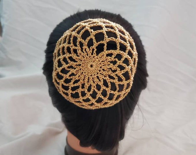 Crocheted Bun Cover. Available With or Without Beading. Etsy