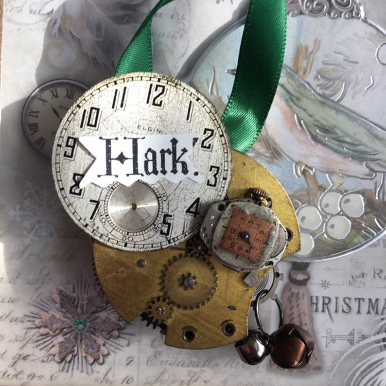 Christmas Time Vintage Pocket Watch Ornaments Etsy