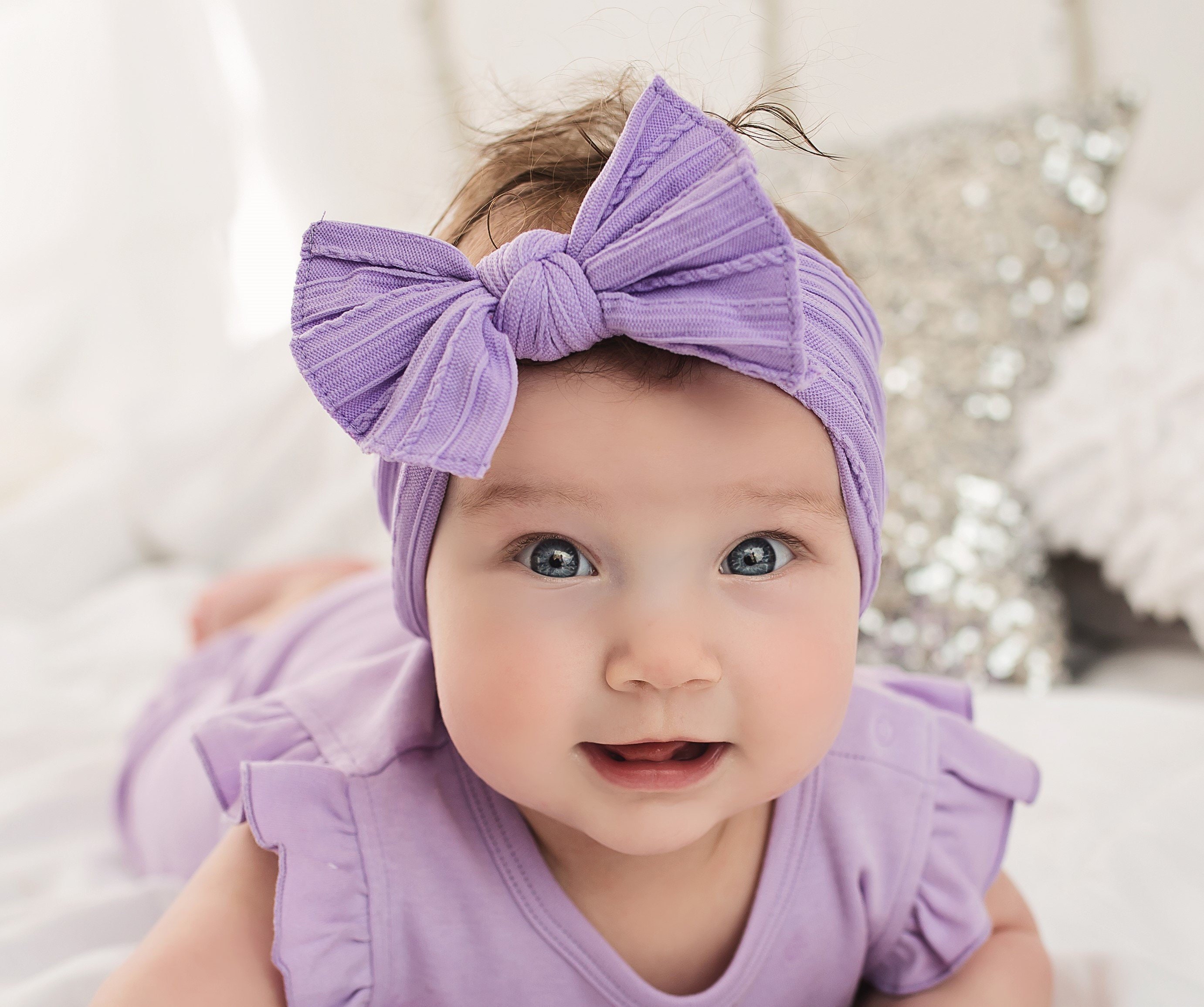 Lilac baby sale headband