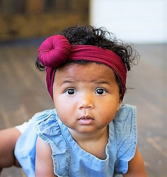 Baby Stirnbänder Turban geknotete Mädchen Haarbänder für Neugeborene Kleinkind 