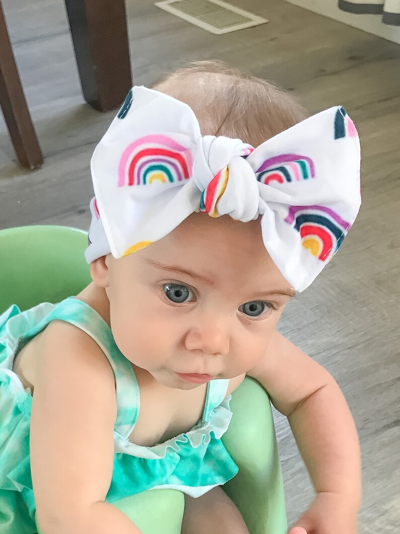 Leopard Cotton Head Wrap Bow Headband. Baby Girl Newborn Etsy